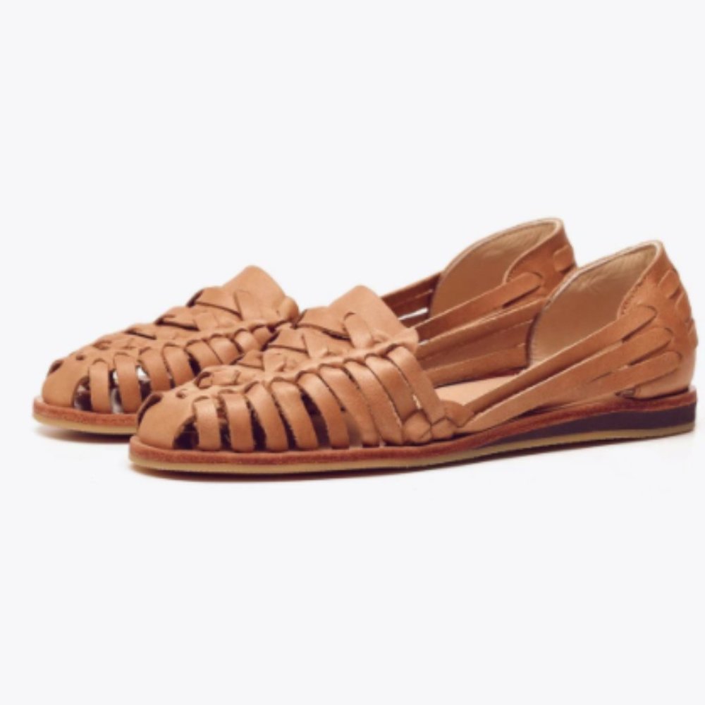 NEW IN BOX Nisolo Ecuador Huarache Sandal in Almond